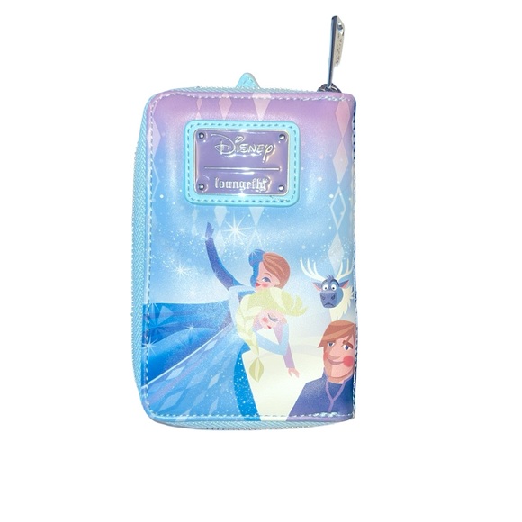 Loungefly Disney’s Frozen Princess Castle Zip Around Wallet w/ Olaf, Anna, Elsa - Picture 6 of 7